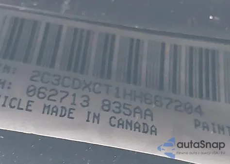 2017 Dodge Charger R/T z USA, uszkodzony, nr VIN 2C3CDXCT1HH667204